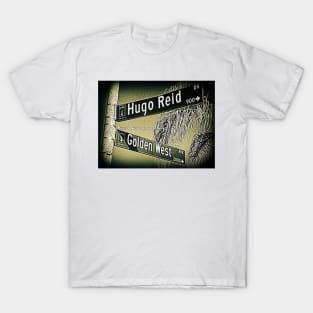 Hugo Reid Drive & Golden West Avenue, Arcadia, California by Mistah Wilson T-Shirt